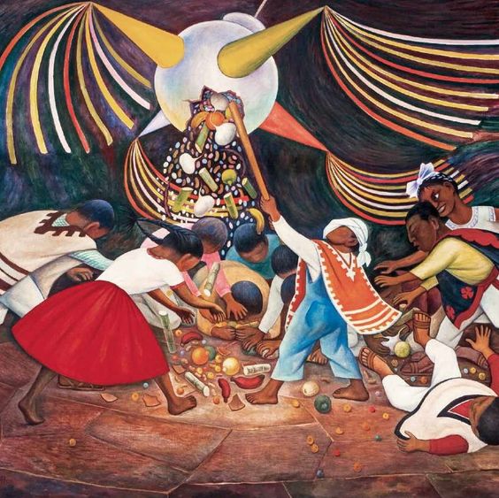 La Pinata mural by Diego Rivera