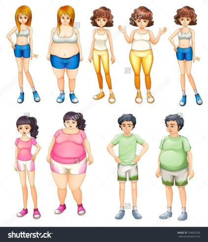 stock-vector-illustration-of-the-fat-and-skinny-people-on-a-white-background-158962706