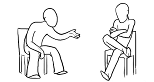 crossed legs cartoon