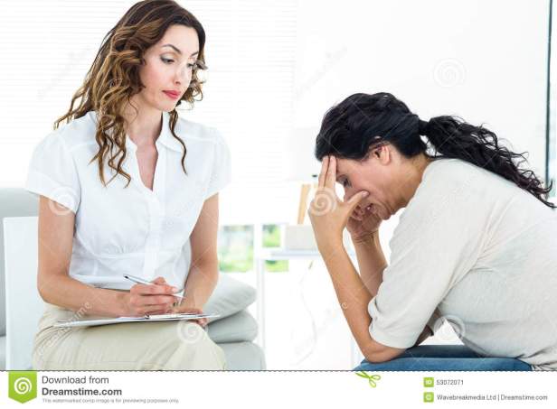 depressed-woman-talking-to-her-therapist-women-white-background-53072071