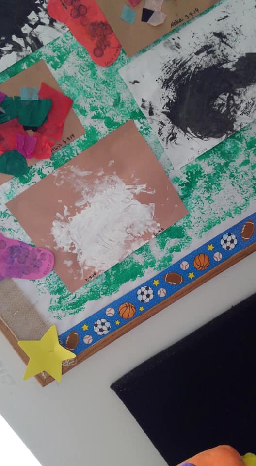 Luna's First Painting in Daycare